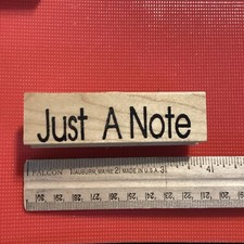 F7  When The Rubber Hits The Road Stamps,   Just A Note  