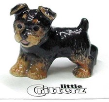 LITTLE CRITTERZ Dog Miniature Figurine Yorkshire Terrier Yorkie Smoky