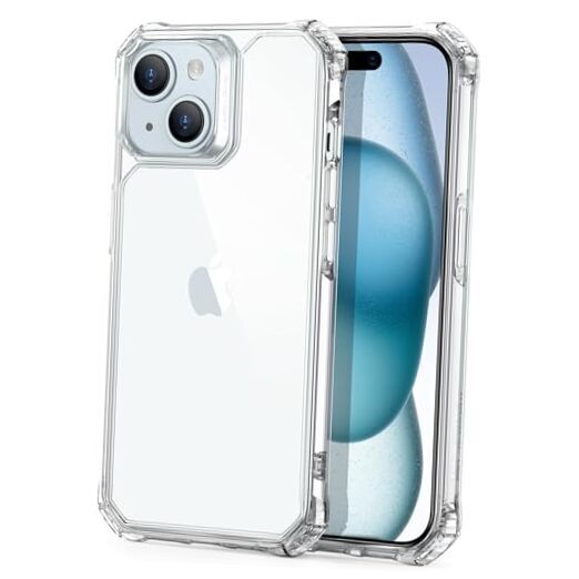 for iPhone 15 Case, Military-Grade Protection, Shockproof Air Guard Clear