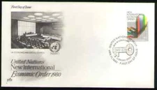 UN. 316. 15c. UN New International Economic Order Issue. FDC 1980