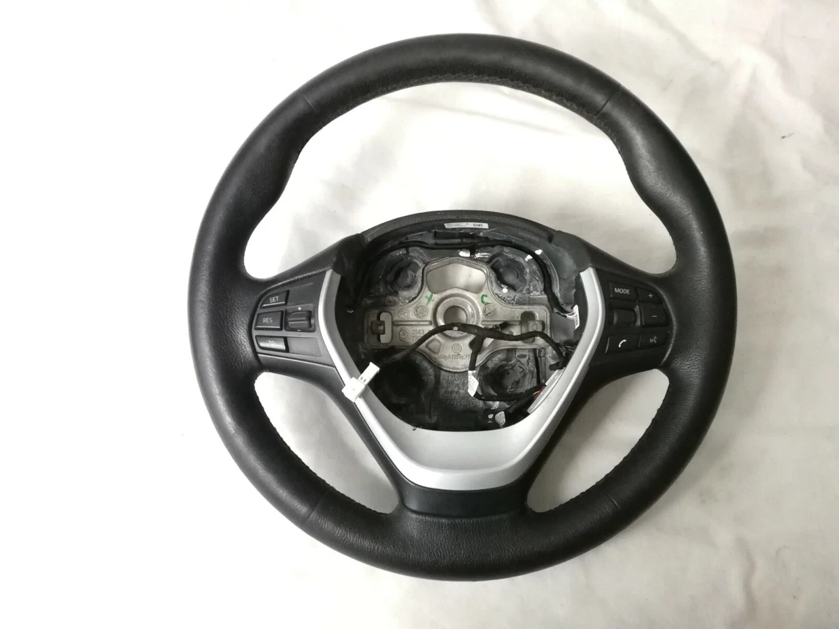 OEM BMW 2013 F30 3 SERIES SPORT BLACK LEATHER STEERING WHEEL 