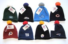 Steelers Patriots Jets Ravens Giants Bears Lions Redskins Infant Beanie Knit Hat
