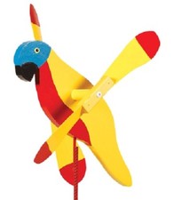 SUNSHINE PARROT WIND SPINNER - Amish Whirlybird Weather Resistant Whirligig USA