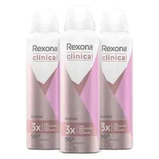 Rexona 3pk clinical expert classic antiperspirant spray for women 150 ml each