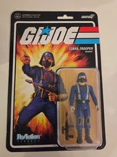 GI Joe Reaction -Super 7 Cobra Trooper H-Back (Pink) NRFB