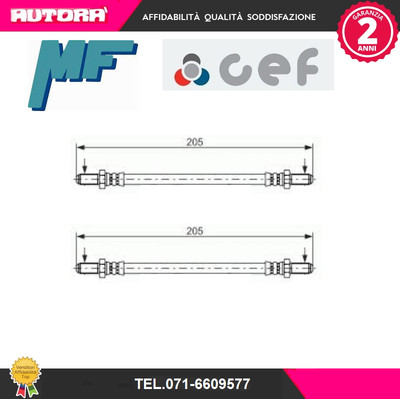 510099 2 Post Brake Flexibles (BRAND-CEF).