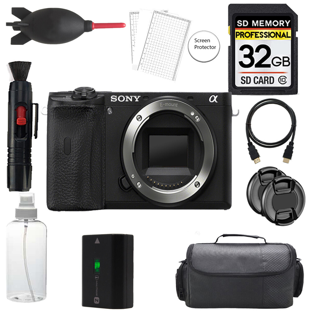 Sony a6600 Mirrorless Camera + 32GB + Bag+ Screen Protector- Basic