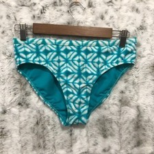 Zero XPosur Girls Swimwear Bikini Bottom, 16 XL Blue/White