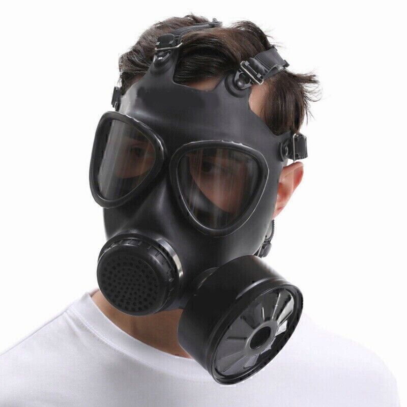 Chemical Gas Mask Full Face Soviet Military Respirator + 1PC 40mm Filter Box New
