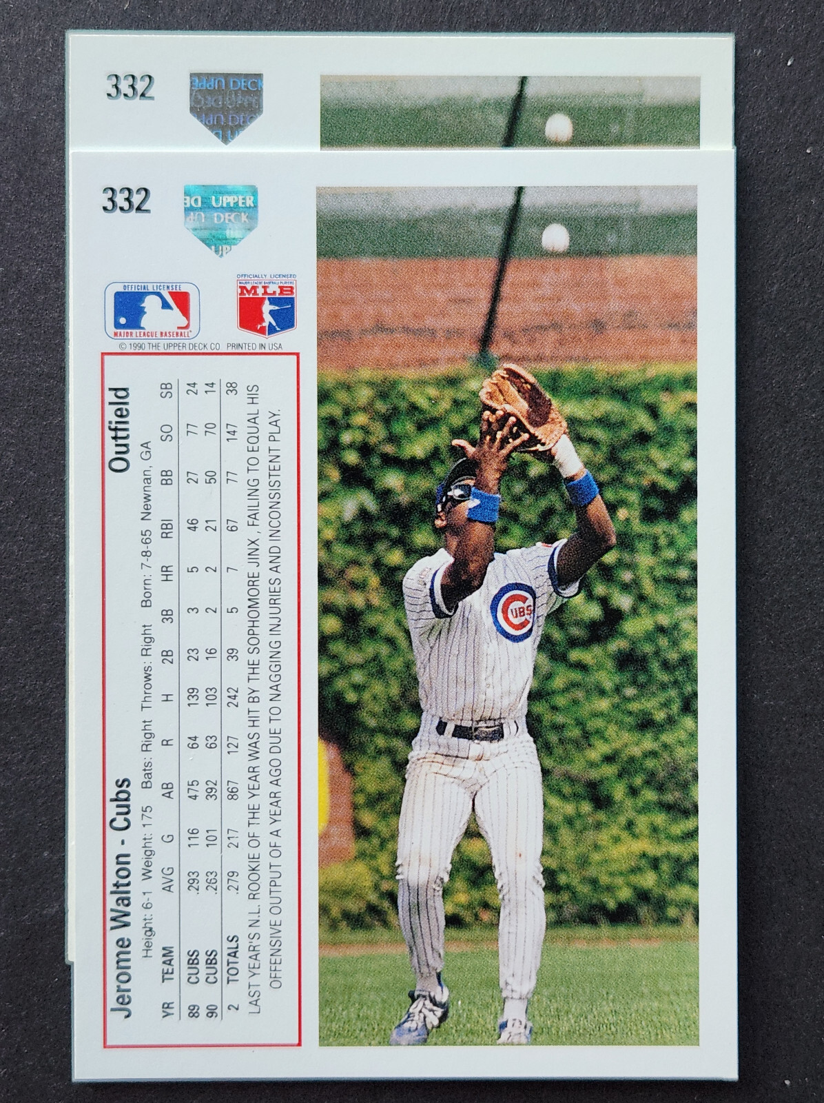 1991 Upper Deck "1990 Baseball Hologram" ERROR VARIATION * You PICK CHOOSE *