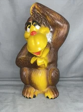 HTF Bank Ape Monkey Bananas Bankers Systems Inc 12" Gorilla Plastic