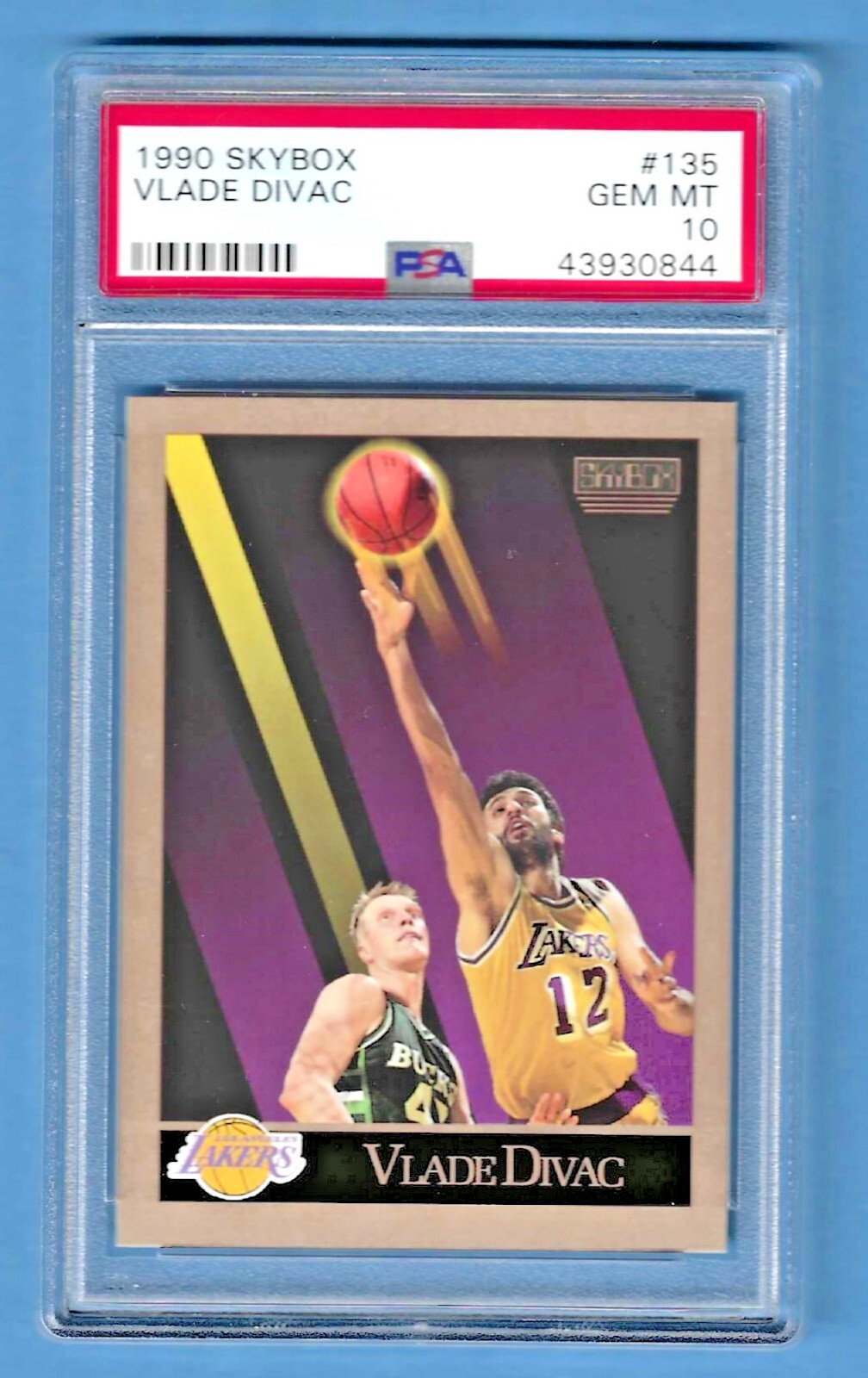 1990 Skybox Vlade Divac Lakers #135 Rookie PSA 10 #43930844 HOF 2019