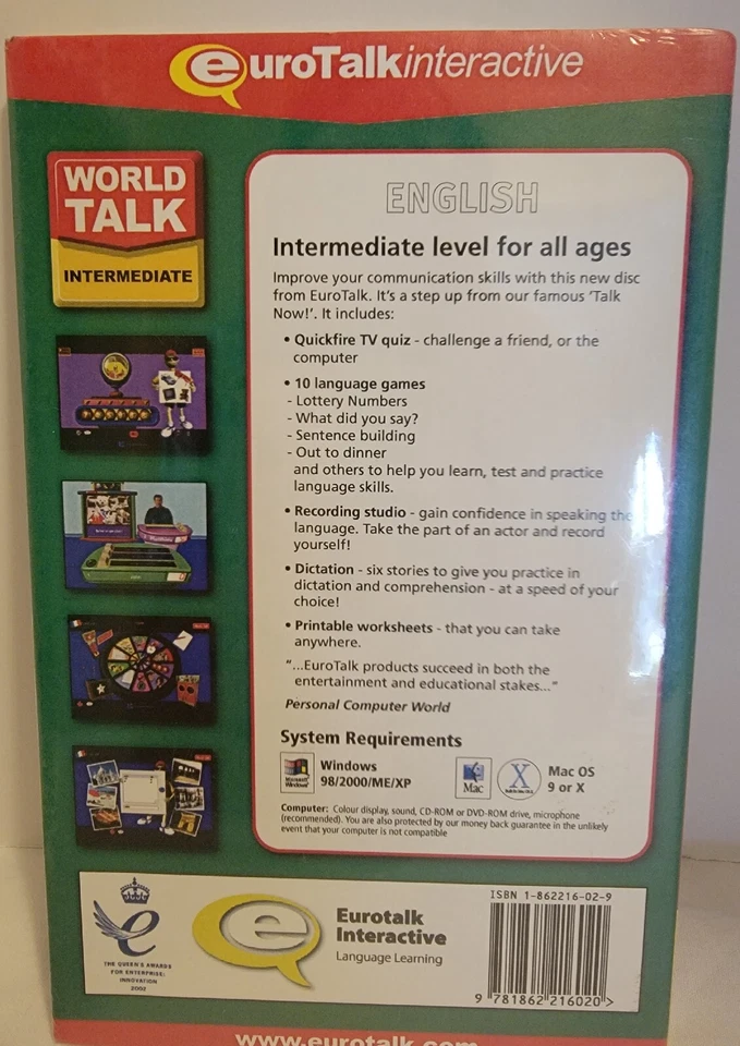 EuroTalk Interactive Learn English Intermediate Level CD-Rom PC Mac NEW - Image 2 of 2
