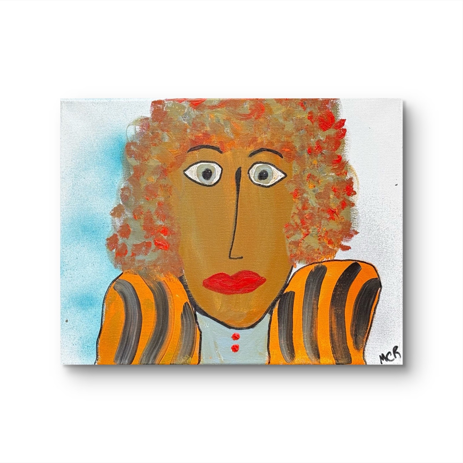 Original Signed Mixed Media Art Face Value Series Painting 11x14 Home ...