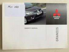 Mitsubishi Grandis Car Owner's Manual Handbook 2010 #OXPE10E1