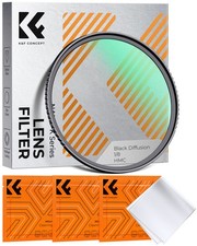 K&F CONCEPT Nano-K Black-Mist 1/8 Filter 82mm Black Promist 1/8 Filter 37-82mm