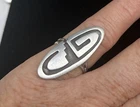 Vintage Navajo Sterling Silver Ring Size 7 1/2