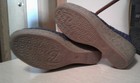 Bernie Mev "Sexy" Denim Closed Toe Slip On Crepe Wedge Sole Shoes Size 40/10 — photo 3