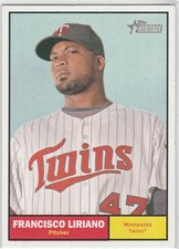 2010 topps heritage #378 Francisco Liriano TWINS