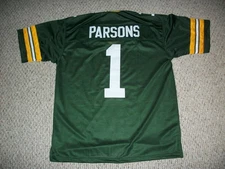 MICAH PARSONS Unsigned Custom Sewn New Football Green Bay Jersey S-3XL Grn/White