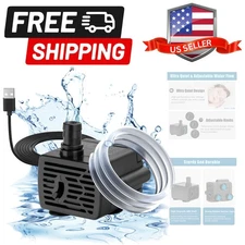 DC 5V USB Water Pump For Fish Tank 3W Mini Submersible Water Pump With Tubing...