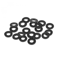 20 StüCk Gummi Unterlegscheiben Flache Unterlegscheiben Schwarz 11Mm Ad 5Mm Id 1
