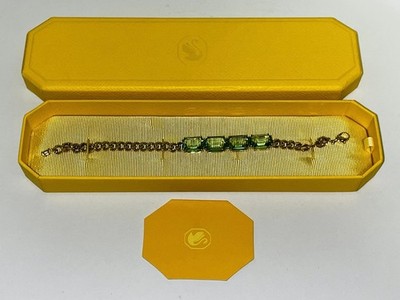 Swarovski Millenia Armband Octagon Cut, Grün, 18k Vergoldet. UVP 199£