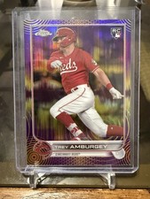 2022 Topps Chrome Sonic Trey Amburgey Rookie Purple/Yellow Sonic Pulse /299