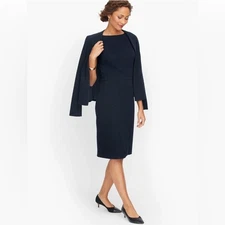 Talbots NWT Knit Tweed Sheath Dress and Jacket Italian Fabric Size 10