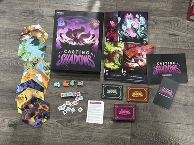 Casting Shadows Kickstarter Board Game Unstable Games 100% Complete