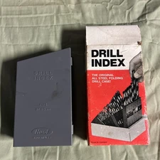 HUOT METRIC (1mm to 13mm by 0.5mm) JOBBER LENGTH DRILL BIT DISPENSER INDEX 11150