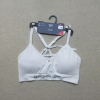 Reebok Seamless Underwear Women's Bra White Size L Stylish Comfort Straps