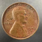 1948-S Lincoln Wheat Cent – Well-Worn Detail
