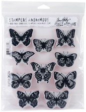 Art Gone Wild AGCMS294 Tim Holtz Flutter Cling Rubber Stamp Set, Multi-Colour
