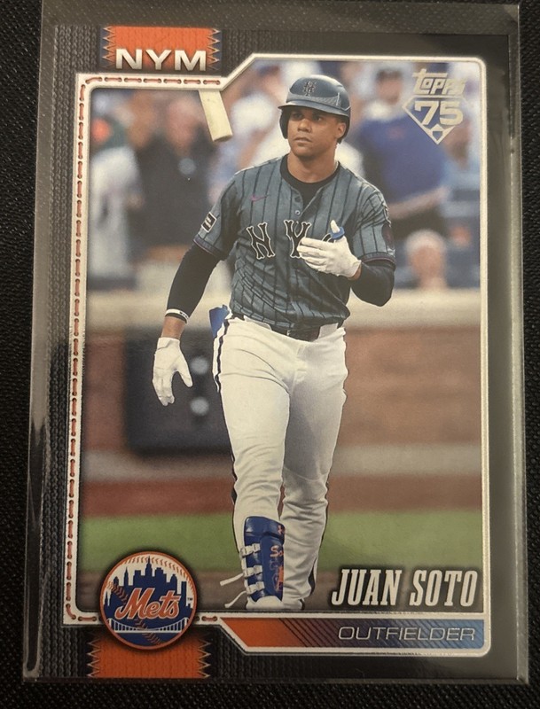 2026 Topps Series 2 Baseball Juan Soto Black Parallel 12/75 #600 New York Mets