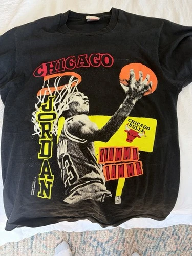 This vintage Michael Jordan "Slamma Jamma" T-Shirt 1990s vintage concert t-shirt, vintage, single stitch, B+ condition