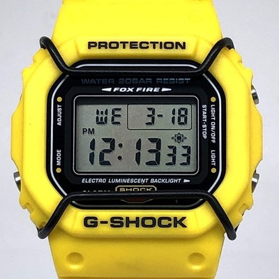 G SHOCK DW 5600ED 9 Speed Model with Protector G Mark EL Backlight Yellow 90 s r
