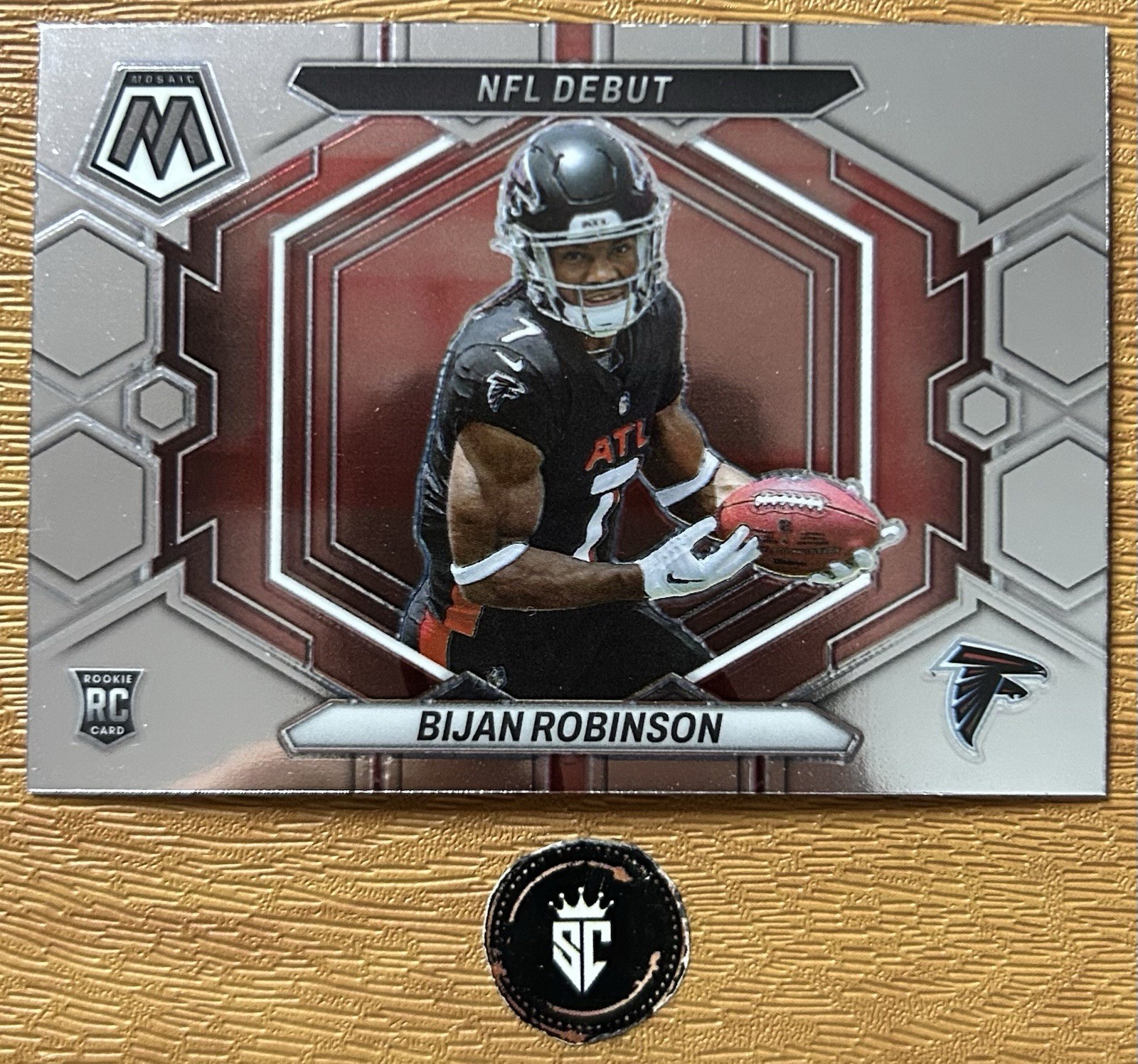 Bijan Robinson 2023 Panini Mosaic Base NFL Debut Rookie ND-9 Atlanta Falcons
