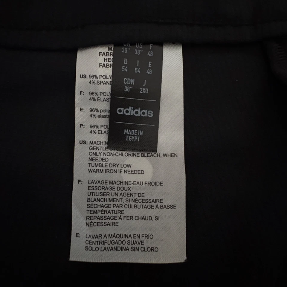 Adidas Rip Stop 8.5” Chino Pantalones Cortos Para Hombre Talla 38 Negro Golf Informal NUEVO Foto 3 de 4