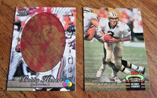 Bobby Hebert Lot of 2 DIFFERENT Trading Cards w/1 INSERT NFL Falcons, Saints