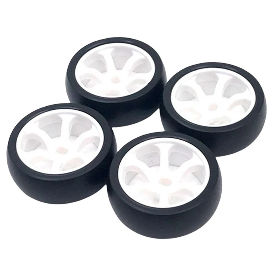 4 pièces RC voiture pneus en caoutchouc pour Wltoys K969 K979 P929 P939 1/28 RC - Photo 3/4