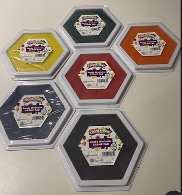 Colorations for Classic - Primary Colors Jumbo Washable St  Pack of 6 (6´´L x 7´