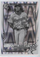 2021 Bowman Draft Chrome Black & White RayWave Refractor Jordy Barley #BDC-6 0c6