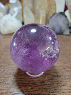 Klare Amethyst Kugel 1,068kg, 9,2cm, Sphere, Durchmesser, Kristallkugel