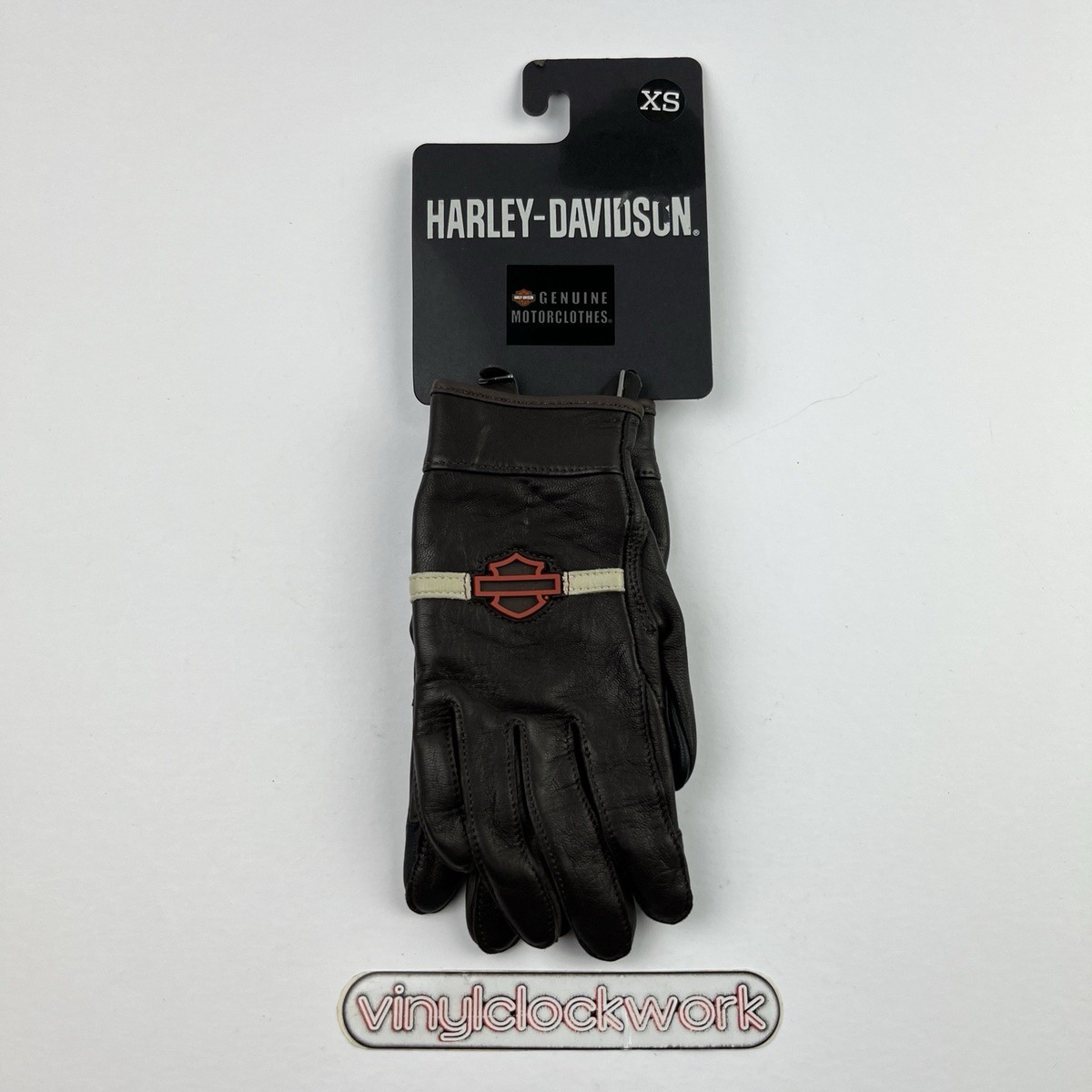 Harley Davidson Victory Lane Brown Leather Gloves Mens Size X