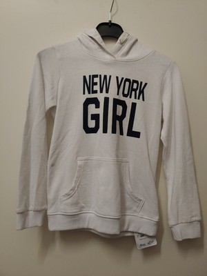 Hoodie Pullover Arizona weiß mit Kapuze 134 Sweatshirt