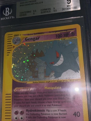 Gengar H9/H32 Skyridge Holo BGS 9 MINT (.5 from Gem Mint)