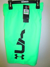 New Under Armour Boys Swim Trunk shorts, size YLG