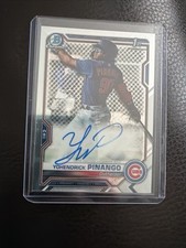 2021 Bowman Chrome Yohendrick Pinango Base Auto CPA-YP  1st Bowman Blue Jays