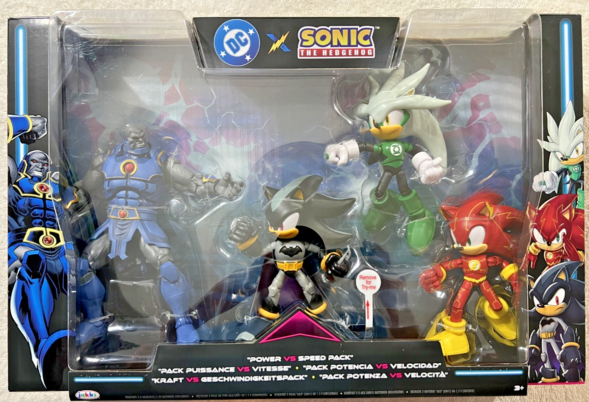 DC X SONIC THE HEDGEHOG DC POWER VS SPEED ACTION FIGURE 4 PACK
